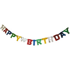 Гирлянда Action! Happy Birthday!, 1,6 метра