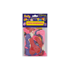 Воздушные шары Action! "Сердечки" разноцветные, 100 шт