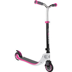 Двухколесный самокат Globber Foldable Flow 125, бело-розовый