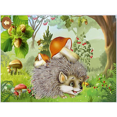 Картина-открытка мозаикой Molly "Ёжик с грибами"