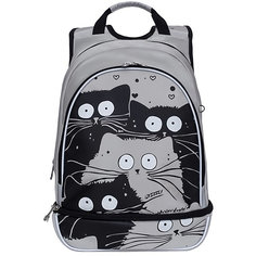 Рюкзак школьный Grizzly, светло - серый