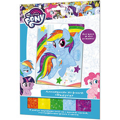 Аппликация из фольги Origami My little pony "Радуга"