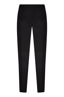 Классические черные шерстяные брюки со скрытым рисунком Fendi