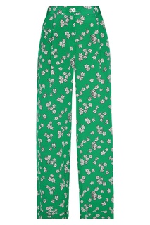 Зеленые брюки из шелка P.A.R.O.S.H.