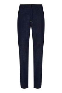 Темно-синие прямые классические джинсы Fendi