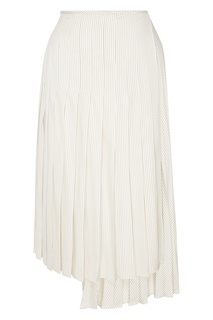 Асимметричная юбка из шелка Fendi