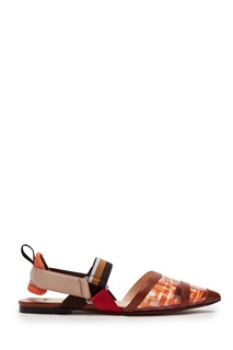 Слингбэки на плоской подошве Colibrì Fendi