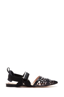 Слингбэки черного цвета Colibrì Fendi