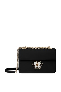 Кожаная сумка Mughetto черного цвета Furla