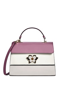 Трехцветная кожаная сумка Mughetto Furla