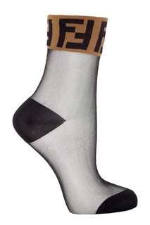 Полупрозрачные носки с монограммами Fendi