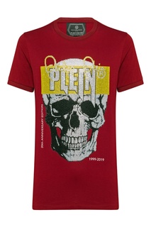 Красная футболка с черепом Philipp Plein