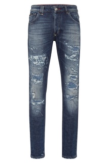 Джинсы с потертостями Destroyed Philipp Plein