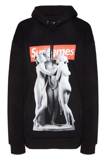 Черное худи с принтом Diego Venturino