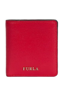 Красный кошелек с логотипом Furla