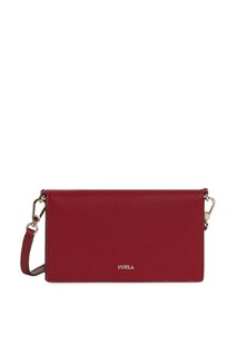 Бордовый кошелек с ремешком Furla