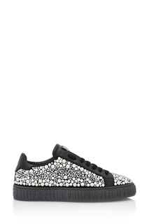 Черные кеды с отделкой Philipp Plein