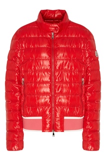 Красная стеганая куртка Moncler
