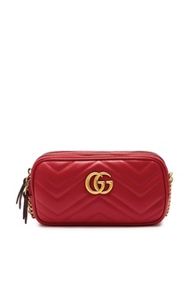 Красная мини-сумка из коллекции «Marmont» Gucci