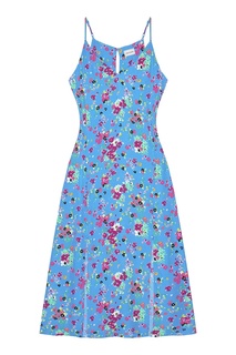 Голубое платье с цветочным принтом I Am Studio