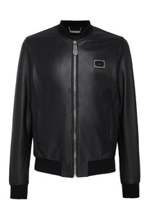 Кожаная куртка-бомбер Philipp Plein