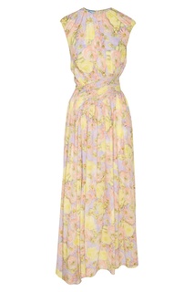 Платье макси с цветочным принтом Prada