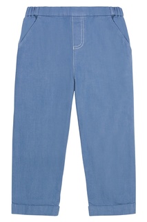 Синие прямые брюки Bonpoint
