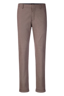 Серо-коричневые брюки с подворотами Strellson