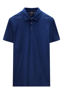 Темно-синяя рубашка-поло с узором Strellson