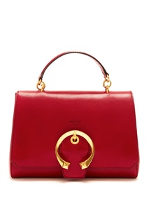 Красная сумка с золотистой пряжкой Madeline Jimmy Choo
