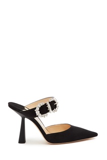 Черные туфли с глиттером и кристаллами Smokey 100 Jimmy Choo