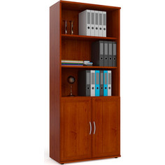 Фасады для шкафа Мебельный двор С-МД-2-02 шкаф для книг без стекла, яблоня