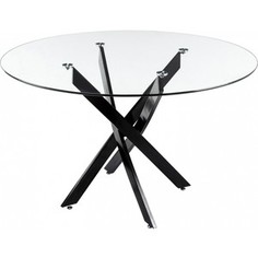 Стол стеклянный Woodville Komo Black