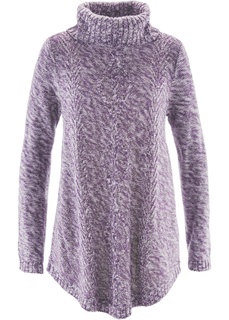 Пуловер-пончо с длинным рукавом Bonprix