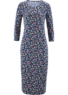 Трикотажное платье с рукавами 3/4 Bonprix