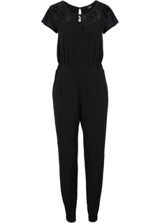 Комбинезон с кружевной кокеткой Bonprix