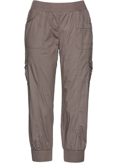 Эластичные брюки карго длиной 3/4 Bonprix