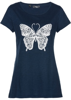 Футболка из трикотажа фламе с рукавом 1/2 Bonprix