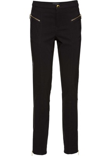 Брюки-стретч Skinny с молниями Bonprix
