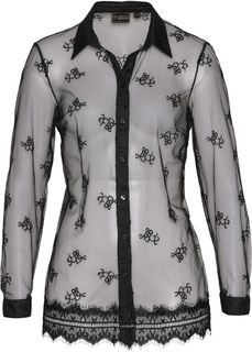 Блузка с кружевной отделкой Bonprix