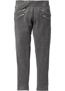 Брюки-стретч с молниями по бокам Bonprix