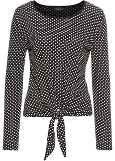 Футболка с драпировкой в узел Bonprix