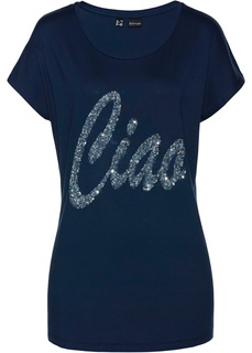 Футболка с пайетками Bonprix