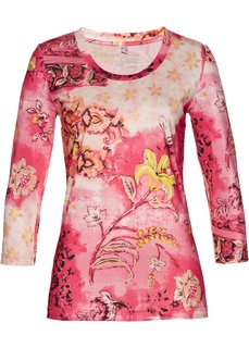 Футболка из ткани с рисунком и рукавами 3/4 Bonprix