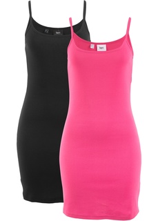 Трикотажное платье (2 штуки в упаковке) Bonprix