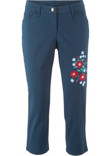 Брюки 3/4 с вышивкой Bonprix