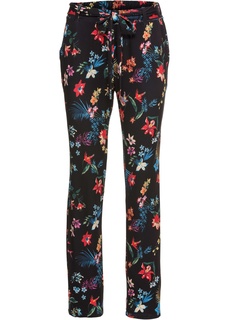 Брюки из трикотажа с принтом Bonprix