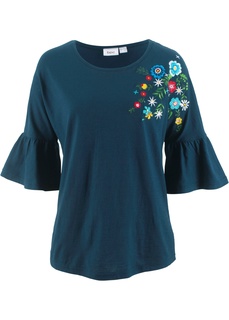 Футболка с расклешенными рукавами Bonprix