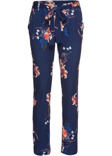 Брюки из трикотажа с принтом Bonprix