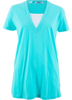 Удлиненная футболка с эффектом два в одном Bonprix